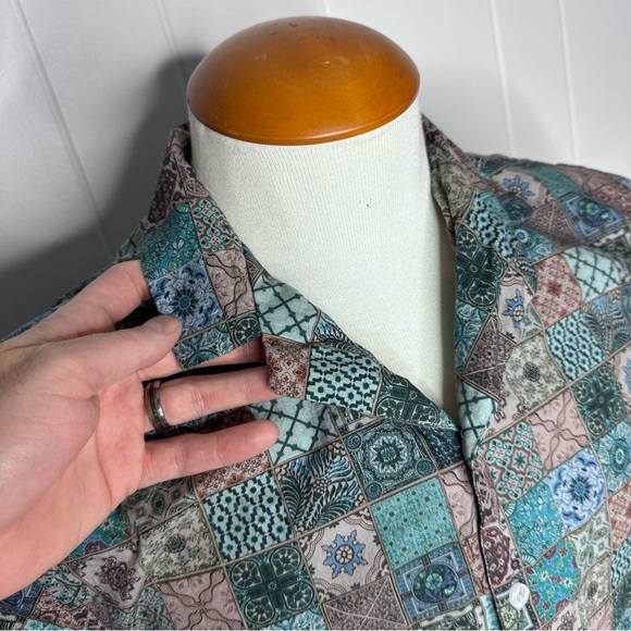Anerkjendt AKLEO S/S Poplin AOP Shirt - Patchwork - Picture 7 of 12